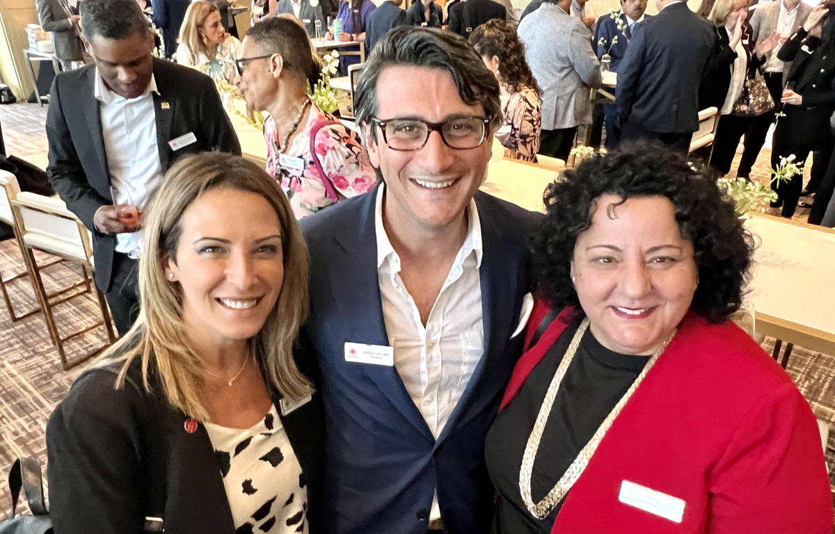From left: Erminia Nigro, GM, Air Canada Vacations; Gregory Luciani, president & CEO, TravelOnly; Joanne Scalamogna, owner, Access Marketing. (Pax Global Media)